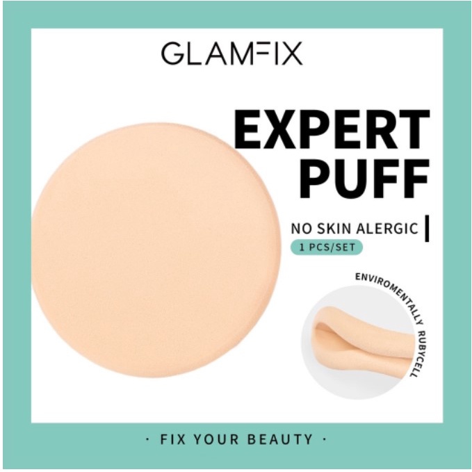 You Glamfix Expert Puff 100%Ori Glam Fix GLAMFIX Expert Puff Puff Spons Bedak Padat - Circle Isi 1pc