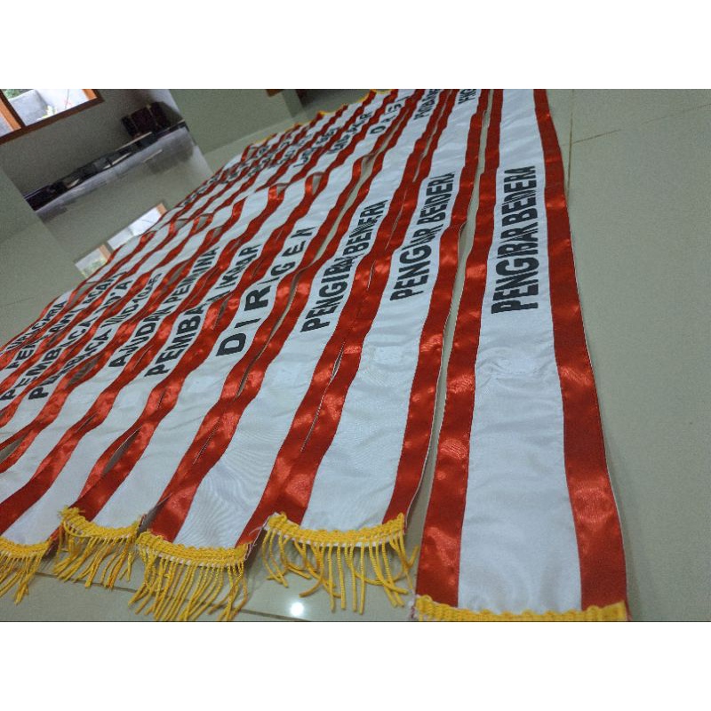 selendang/slempang upacara untuk SD/SMP/SMA/