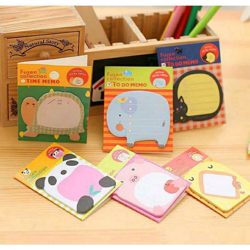 

Sticky Notes Animal / Memo Pad / Notebook Catatan Memo Karakter