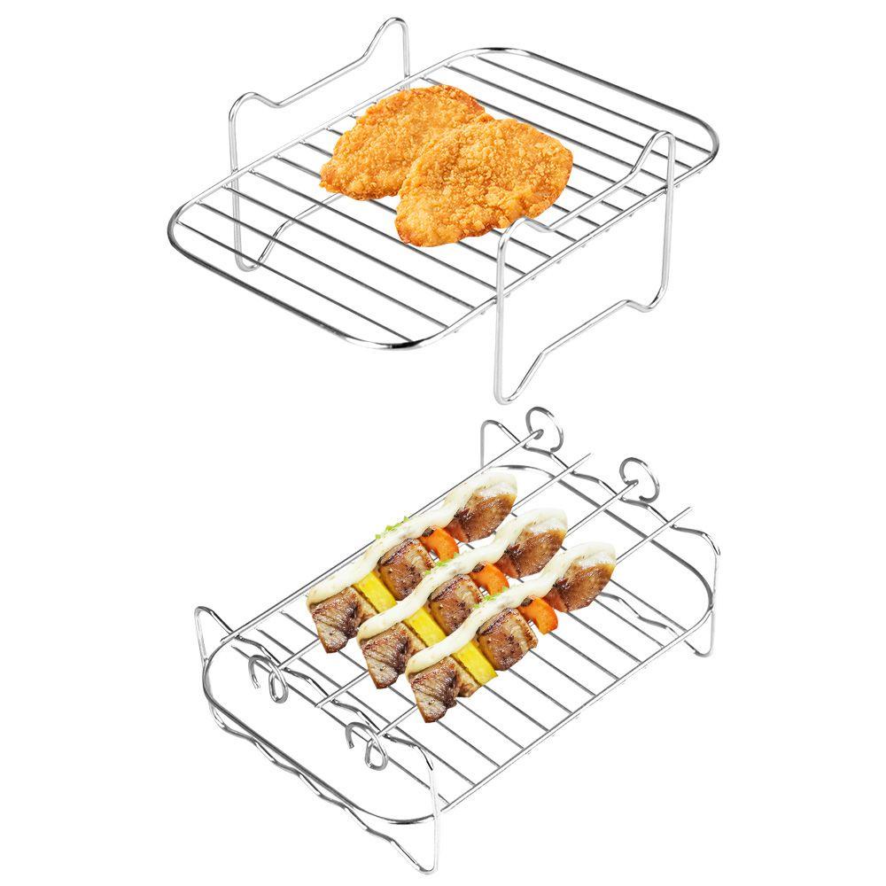 Preva Air Fryer Rak Untuk Ninja Stainless Steel Air Fryer Aksesoris Grill Rack