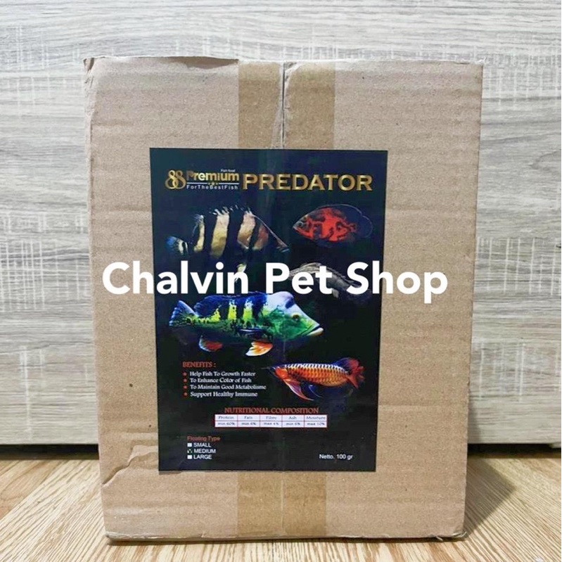 Pakan Ikan Pelet 88 Premium PREDATOR 10 Pcs / Dus