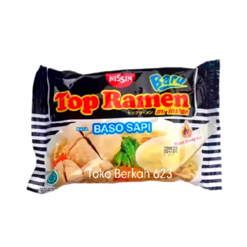 1 Dus Mie Top Ramen Baru Rasa Baso Sapi Isi 40 Pcs - Lebih Besar