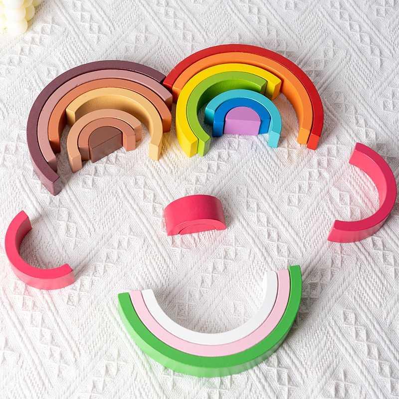 Diikamiiok Mainan Anak Montessori Rainbow Bridge Children Toy - QT07