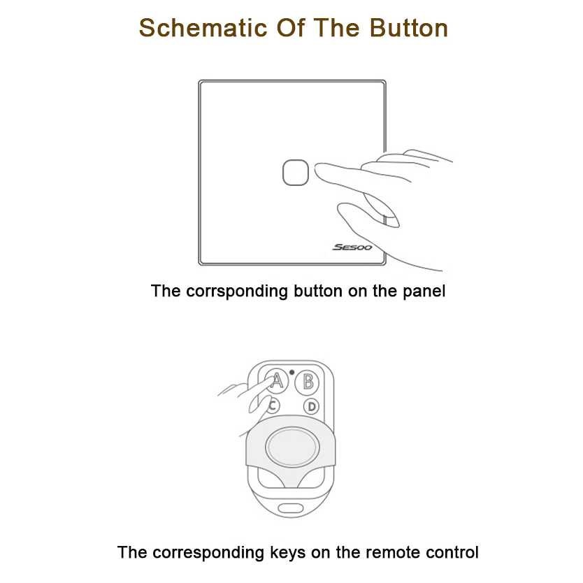 Hot Promo ! Saklar Lampu Luxury Touch LED with Remote Switch - XJG-DH001