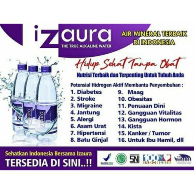 

IZAURA Air minum Alkaline