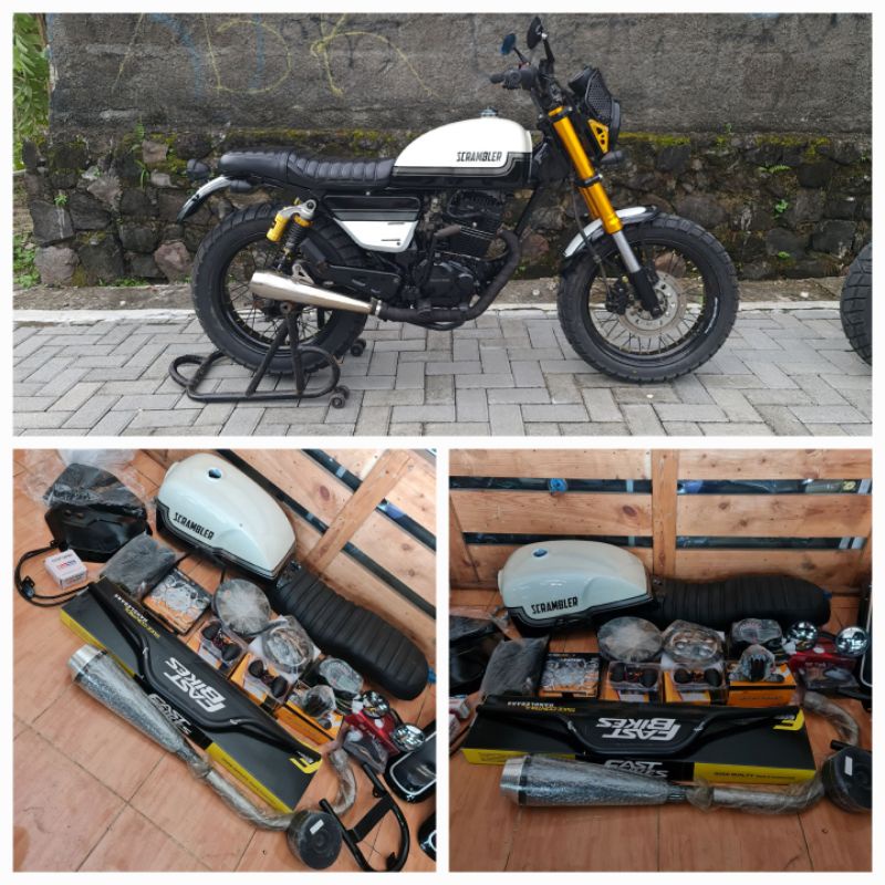 PAKET JAPSTYLE VERZA, CB150VERZA, MEGAPROMONO FULLSET LENGKAP SEMOTOR