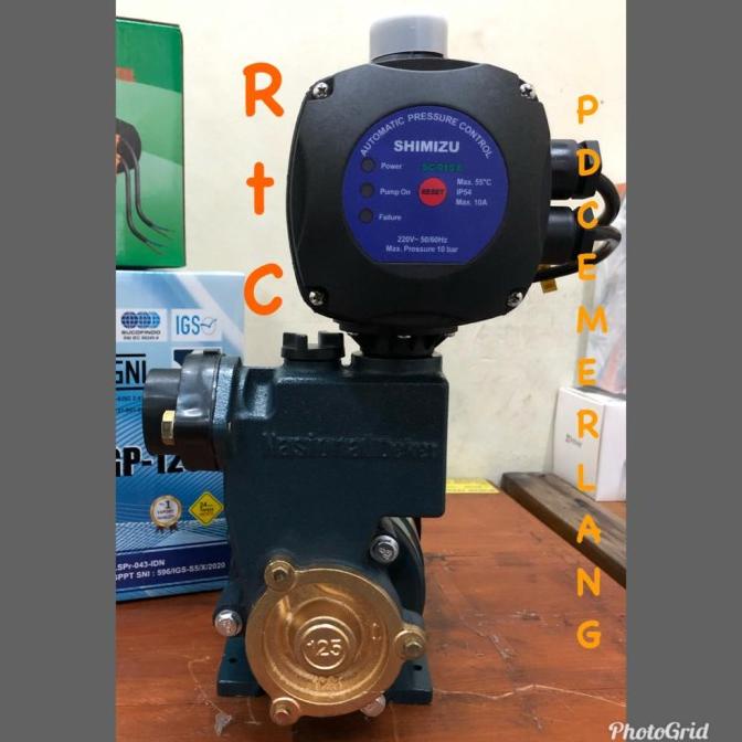 Pompa Booster Pompa Dorong Low Watt 125 Watt Booster Otomatis Digital