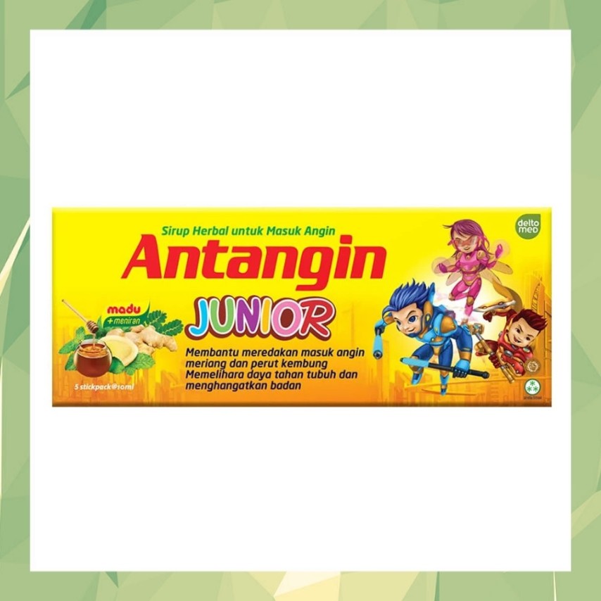 

《OS3》 Deltomed Antangin Junior Honey Mint 5 sachet - HERBAL anak