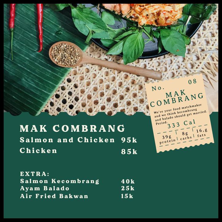 

TERBARUU!! MAK COMBRANG - Nasi Bakar Shirataki Sehat ( salmon and chicken ) SALE