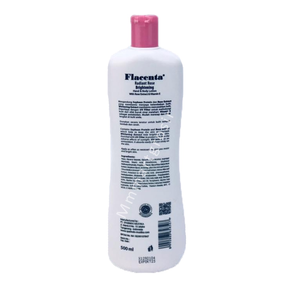 Placenta / Hand &amp; body Lotion / 500ml / Berbagai aroma