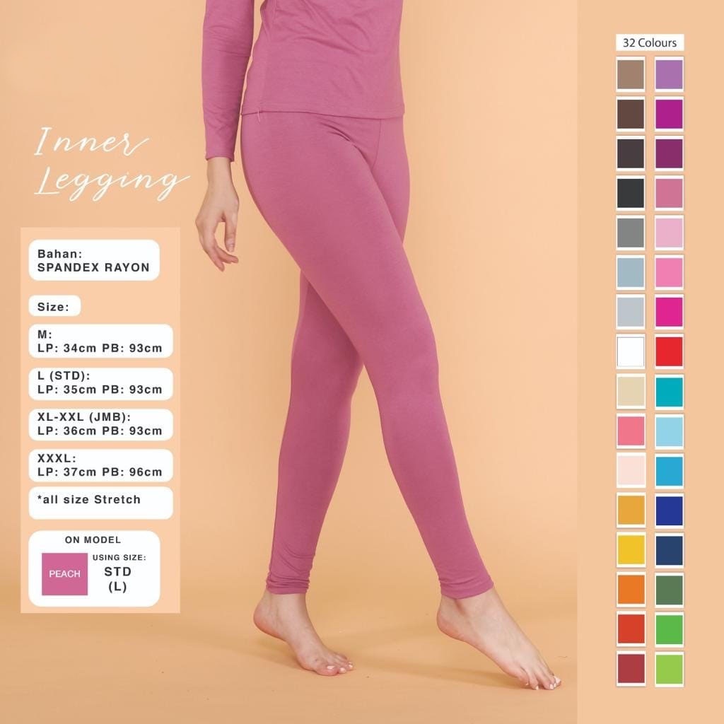 Celana Legging Panjang Size M,L,XL,XXL Celana Dalaman Bawahan Terbaru Pasar Hija'b