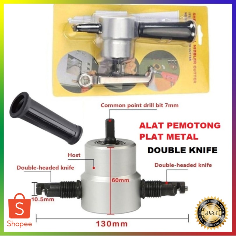 

Best Item ALAT POTONG PLAT Besi DOUBLE HEADED KNIFE Drill Nibler Cutter 360 Dera TSC411 Best Product