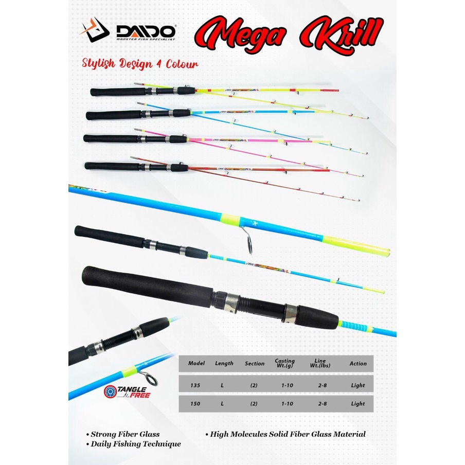 JORAN DAIDO MEGA KRILL FIBER SOLID LENTUR JORAN UDANG