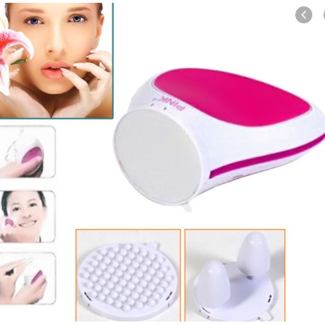 Pink Skiner Korea Beauty Set / Alat Pembersih Wajah / Pemijat Wajah