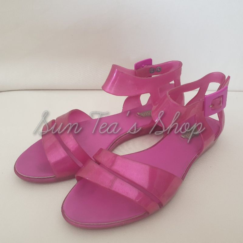 Melissa Fuschia straps sandals