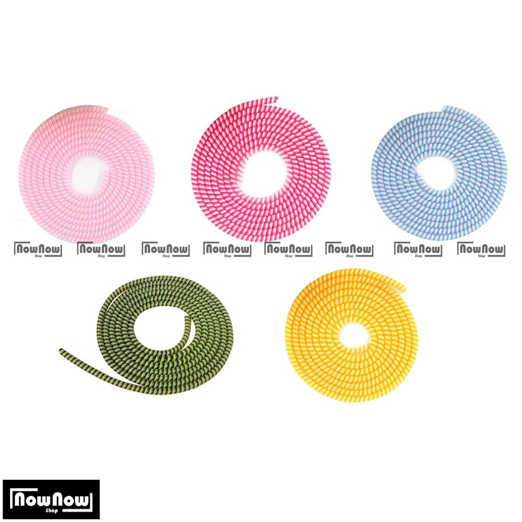 Pelindung Kabel Spiral Pelapis Cord Cable Protector 2 Warna Two Tone Color