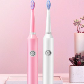 JIDENG Sikat Gigi Elektrik Replaceable Head Getar Otomatis - JD-517L - White