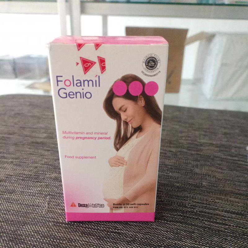 Folamil Genio 30 kapsul lunak/multivitamin dan mineral