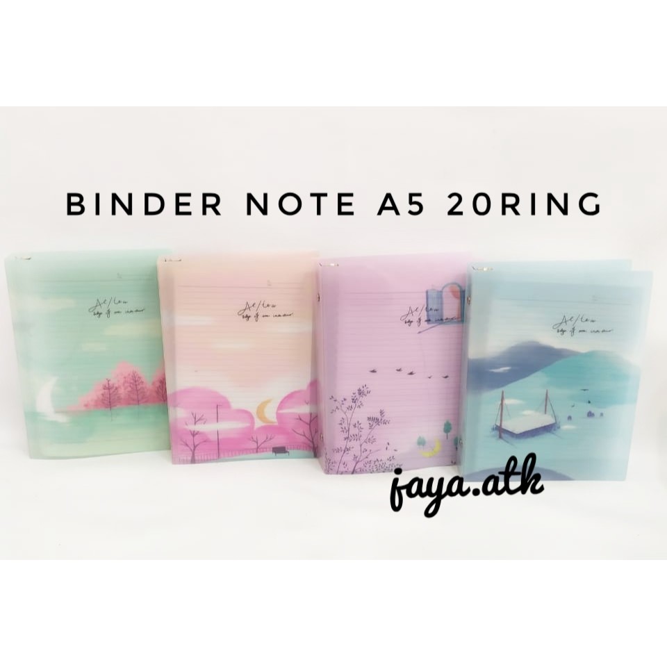 MAP BINDER A5 BINDER NOTE A5 20 RING BINDER 20 RING BUKU BINDER A5 LUCU BINDER LOOSE LEAF A5 20 RING