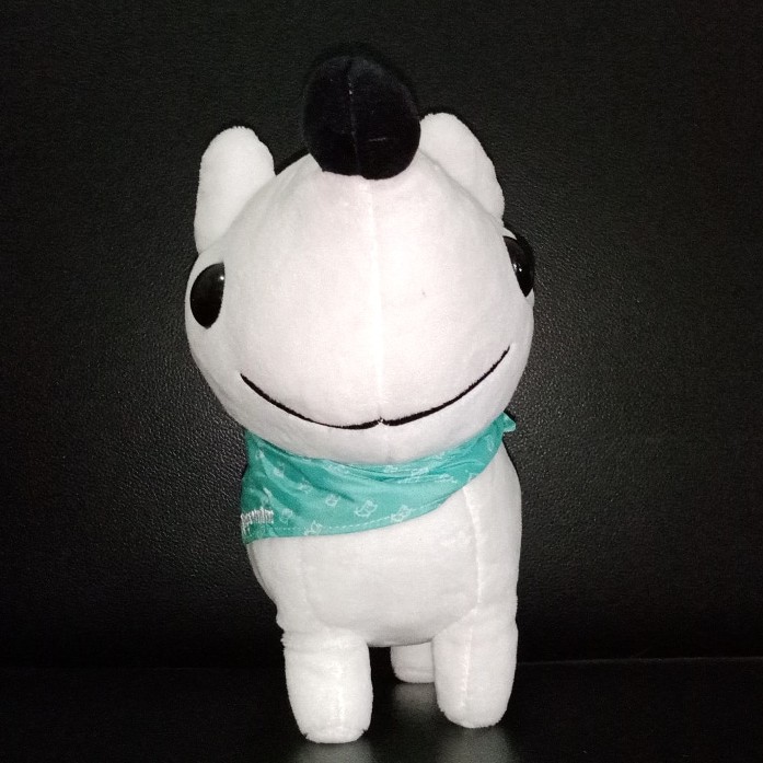 Boneka Murah Anjing Putih Syal Original Lucu Besar Kecil Sedang Kado Hadiah Import