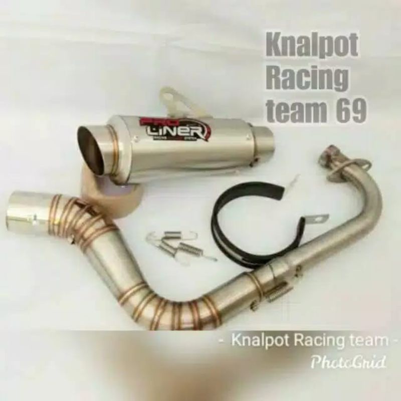 knalpot racing pro liner all metic Mio m3 beat Mio j Vario Mio sporty dll