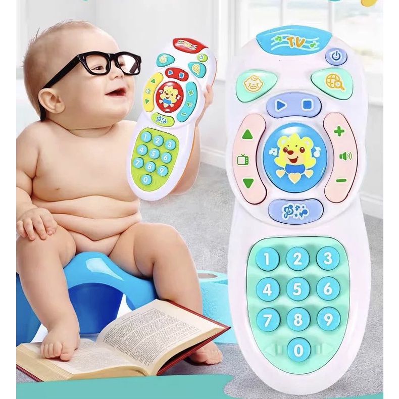 Leleoncare Mainan Remote Anak Mainan Remote Tv Anak Mainan Bayi / Mainan Remote Bayi / Rattle Bayi