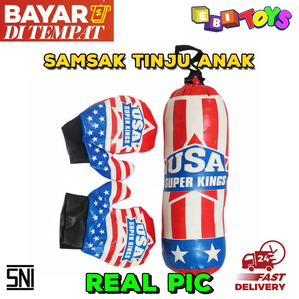 IK3 Mainan Samsak Tinju Anak Sarung Tinju Anak Samsak Tinju Olahraga Tinju