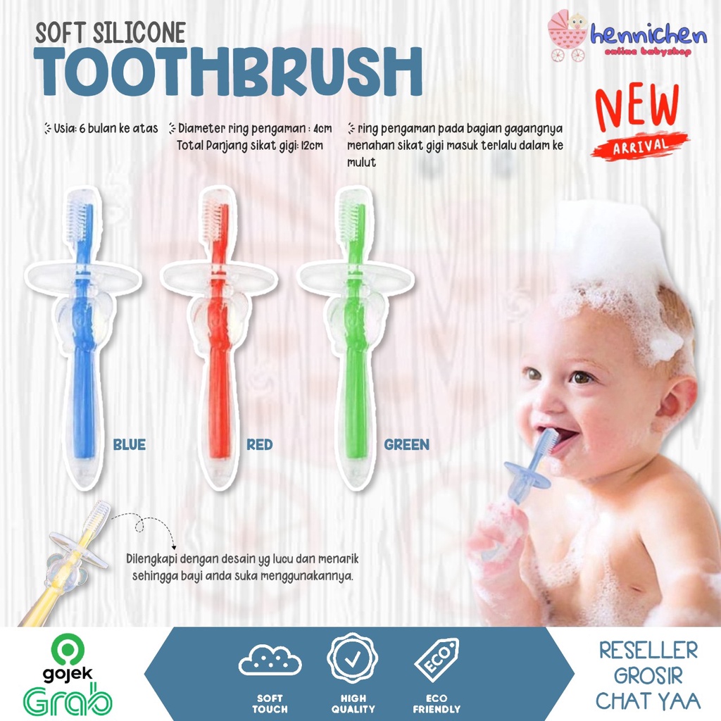 BANYAK MODEL Sikat Gigi SOFT SILICONE Untuk Anak Bayi Baby Soft Silicone Tooth Brush Teether