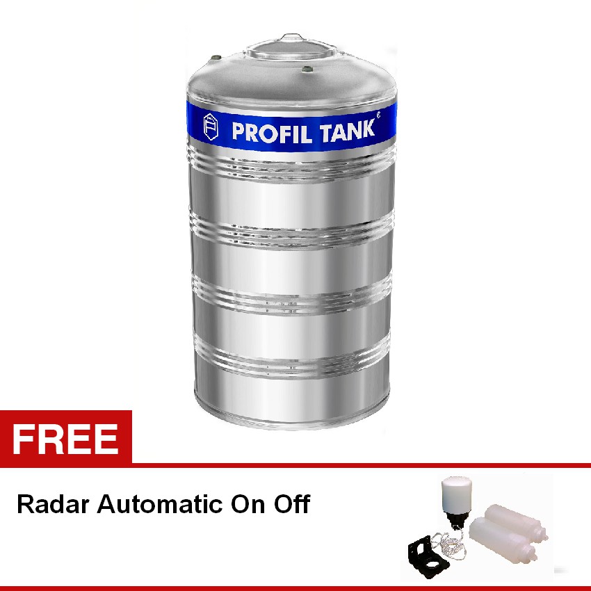 Tangki Air / Toren / Tandon Profil Stainless Datar 3850 Liter - PS 6000 D