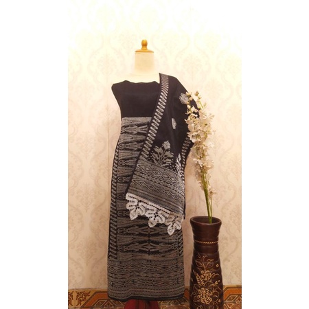 songket silungkang full kristal premium