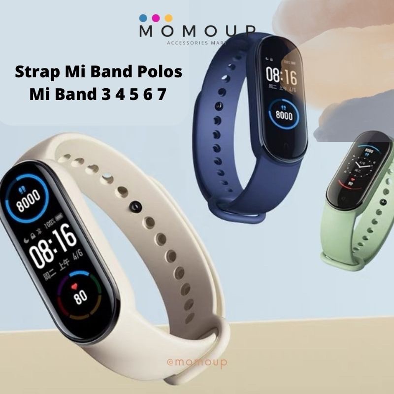 Strap Xiaomi Mi Band 7 6 5 Polos Tali Pengganti Xiaomi Mi Band Polos Mi Band 7 6 5