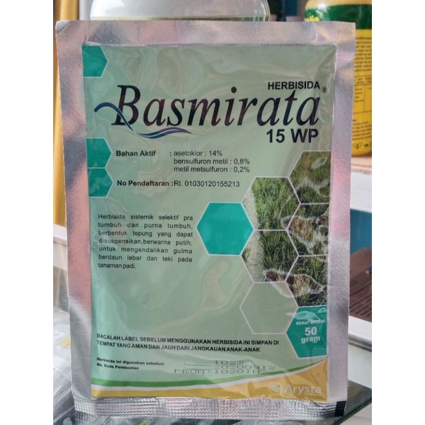 basmirata(obat rumput pd tanaman padi)