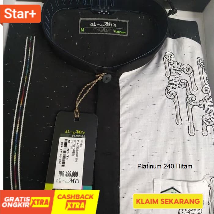 Baju Koko Al- Mia Platinum Original Elegan Terbatas
