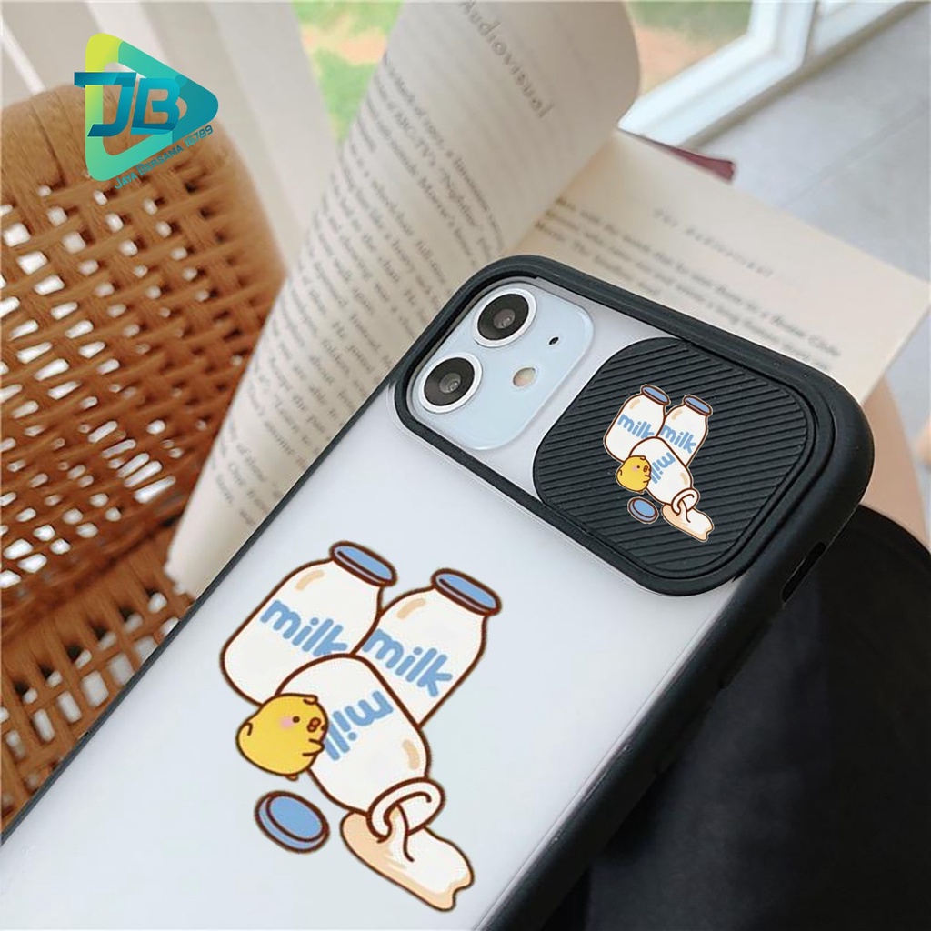 SOFTCASE SLIDE KAMERA MILK OPPO VIVO SAMSUNG XIAOMI REALME IPHONE ALL TYPE JB4964