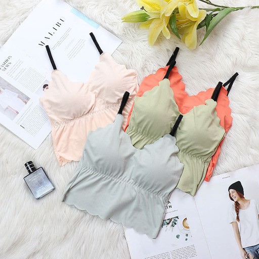 ♕ Tmall ♕ TM-096 TANKTOP BRA 2021 WITH CUP BH SINGLET WANITA IMPORT ATASAN WANITA TERBARU-1