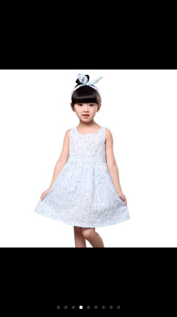 Dress katun anak import