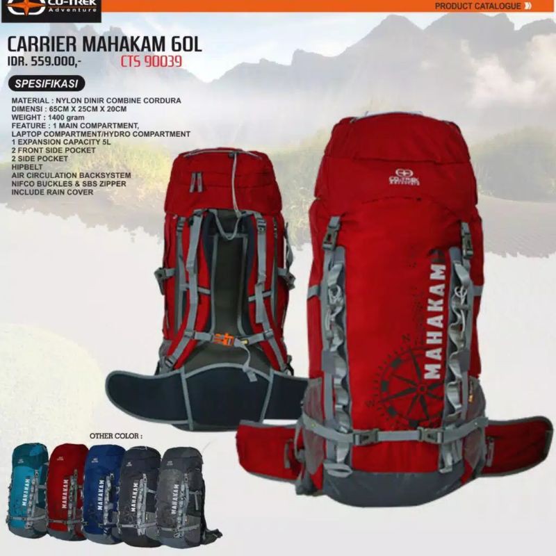 carrier cotrek Mahakam 60 L