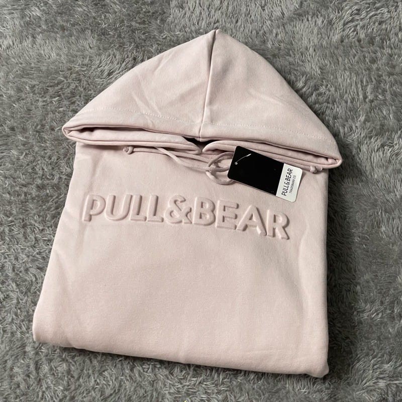 SWEATER HOODIE PULL AND BEAR JAKET PULLOVER SABLON EMBOSSED FONT TIMBUL HODIE PRIA WANITA UNISEX COD