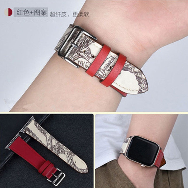 APPLE WATCH Leather Strap iWatch 10 9 8 7 41mm 45mm  S6 5 4 3 2 1 Replacement Band