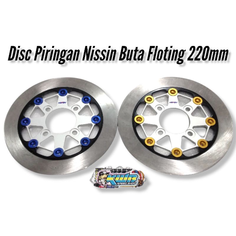 DISC NISSIN 220MM FLOATING BUTA Piringan Cakram Depan Nissin Buta floating 190mm 200mm 220mm Beat Beat Fi Scoopy Vario New Mio Fino Xeon Jupiter Z Jupiter Mx Vega F1zr Nuovo Vega Force dll disc cakram buta nissin ukuran 220mm anti panas