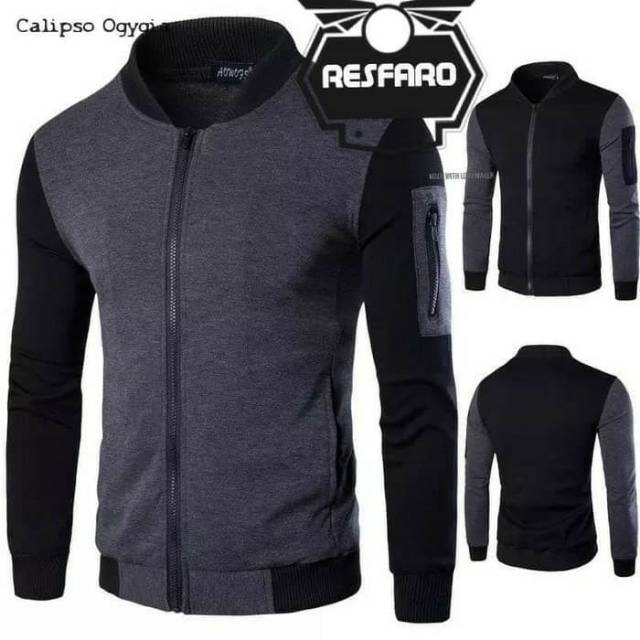 Jaket pria semi kulit/jaket motor/jaket harian