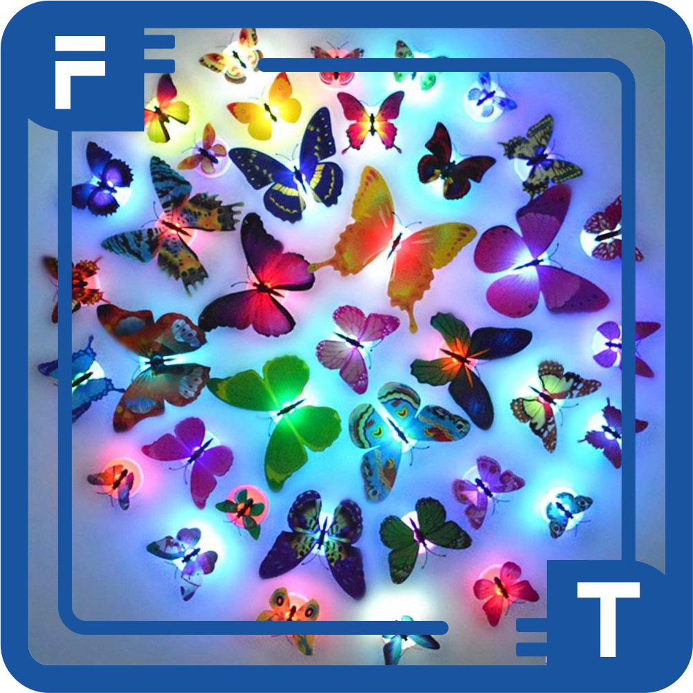 ✦FT✦ E003 Lampu Kupu-kupu Tumblr Lampu Tumblr Led Dekorasi Hias LED KUPU-KUPU / LAMPU HIAS KUPU KUPU