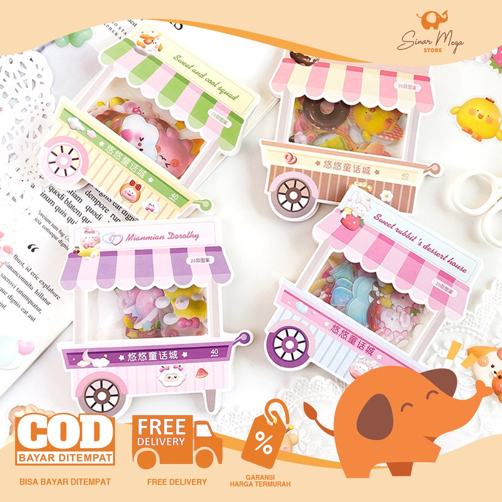 

Yoyo Fairy Tale Flake Stickers / Sticker Tempel Lucu / Stiker Motif Lucu Unik Murah