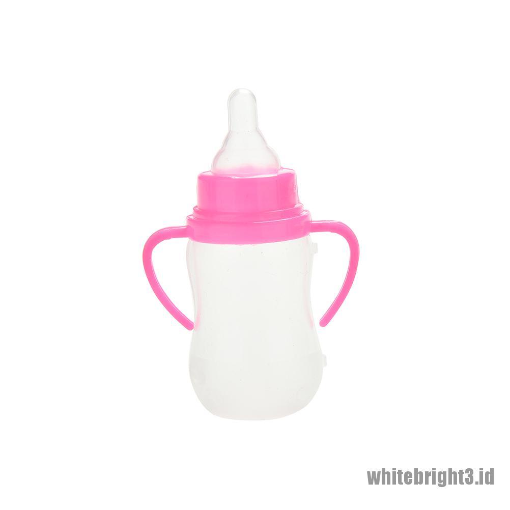 (white3) 1pc Botol Susu Warna Putih Mawar Untuk Boneka Barbie Kelly