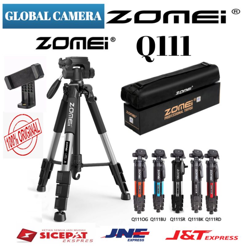 Tripod Zomei Q111 Tripod Profesional Untuk Kamera dan Handphone ...