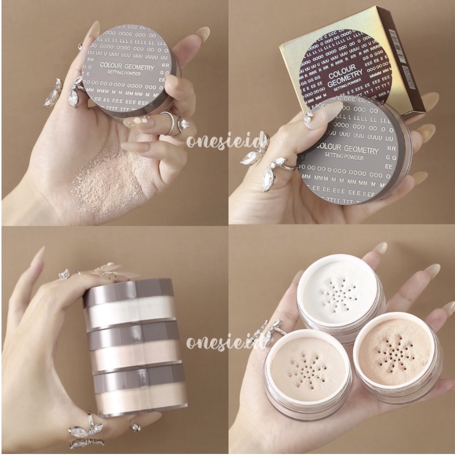 LAMEILA Powder Geometry Bedak Pengontrol Minyak Wajah Halus LA087