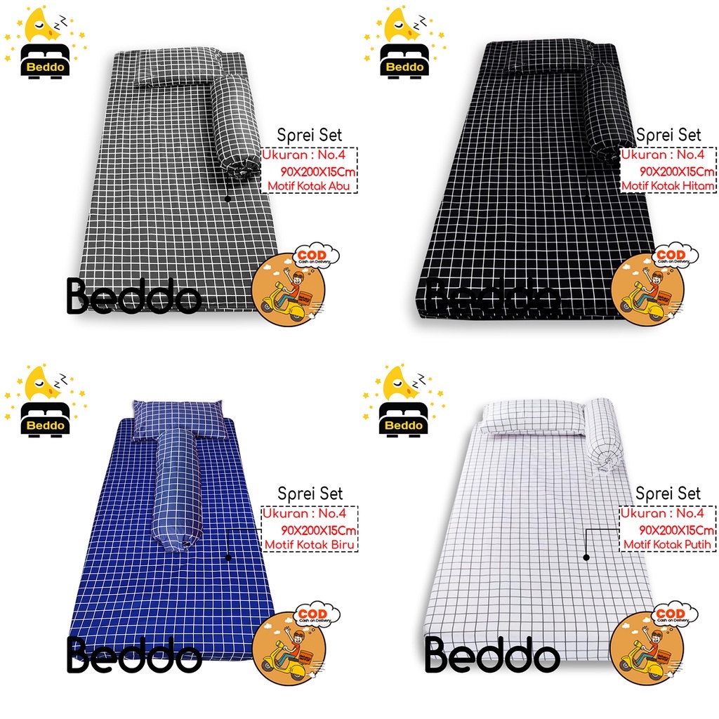 Sprei 100x200 Sprei Single Sudut Karet