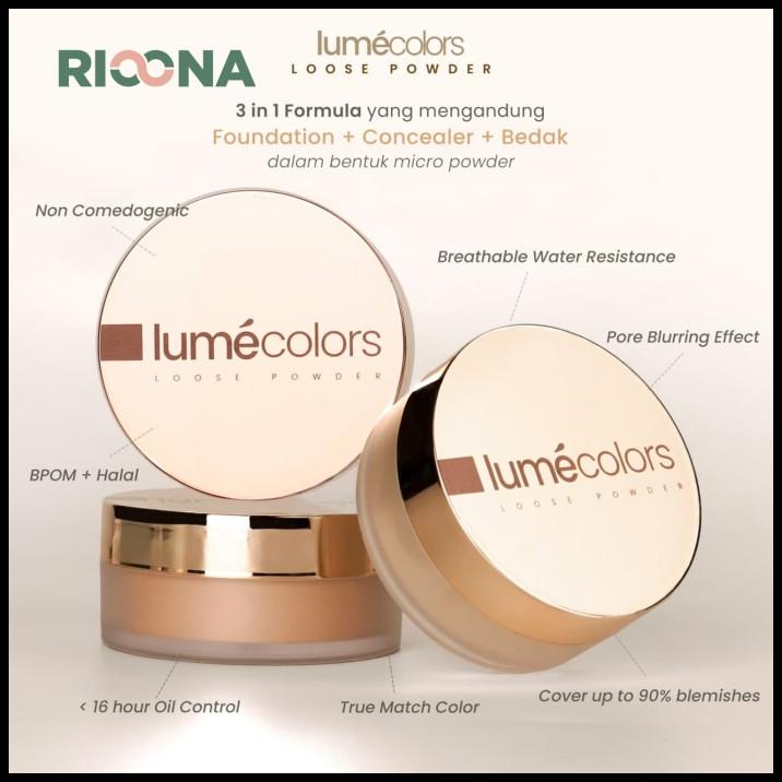 Loose Powder Lumecolors Bedak Tabur Lumecolors Bedak Wajah Termurah