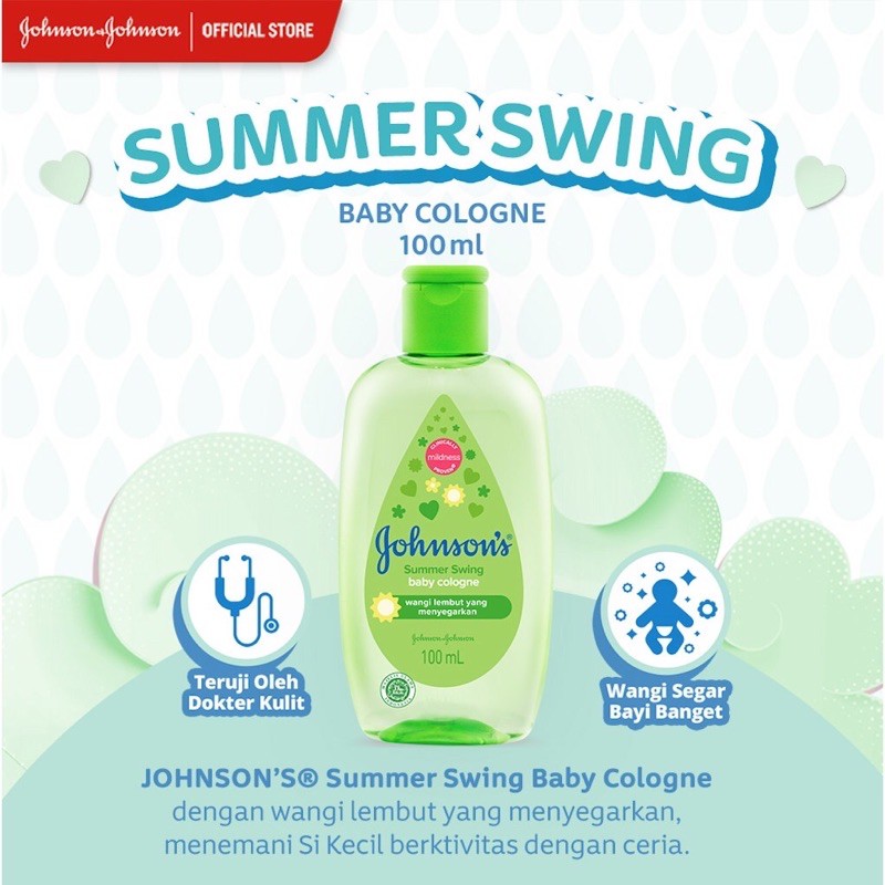 JOHNSON’S® jonson baby cologne summer swing 100ml / parfum bayi / minyak wangi bayi dan anak