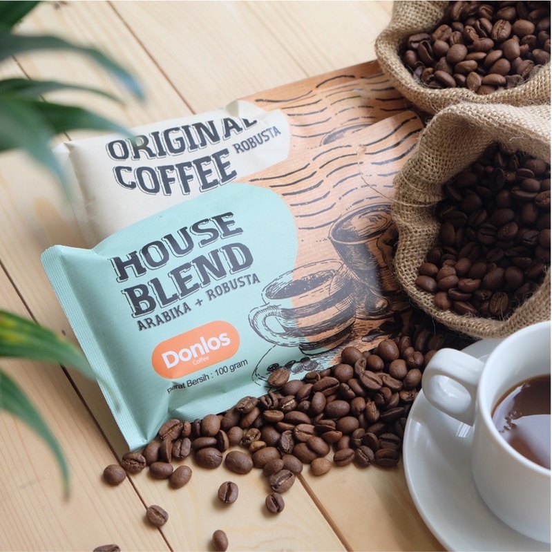 

DONLOS PAKET COFFEE HOUSE BLAND + ORIGINAL COFFEE 200 gram | KOPI BUBUK | KOPI BALI | KOPI ROBUSTA | KOPI ARABIKA | KOPI KINTAMANI